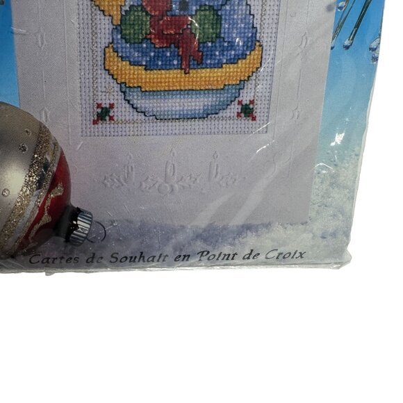 Snowman Cross Stitch Greetings Christmas Holiday Hobby Design Works Crafts 5876 - Picture 7 of 8